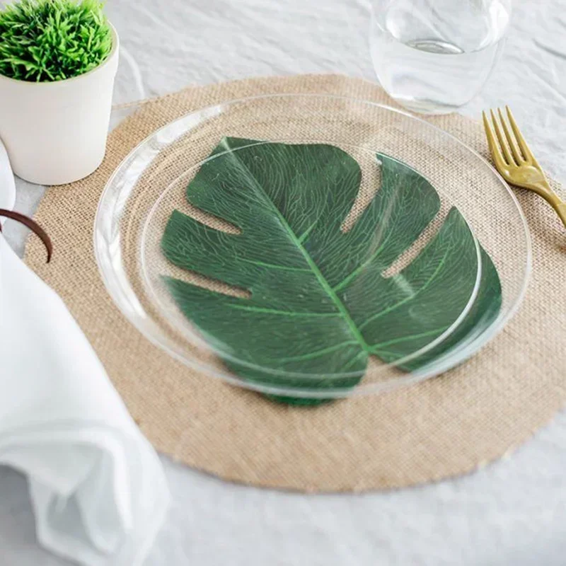 10 قطعة الكتان المستديرة الجوت الخيش مفرش طاولة الجدول حصيرة عشاء الجدول فنجان شاي لوحات حصيرة المنزل حفل زفاف عيد ميلاد ديكور ذاتي الصنع