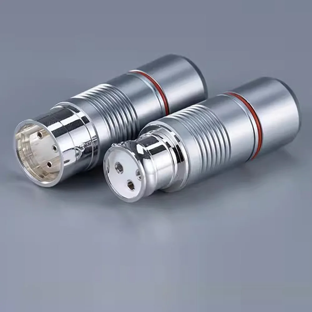 

Voodoo hifi Silver Plated RCA/XLR Connector Audio XLR Male Female Balance Plug Connector for Signal line interconnection Plug