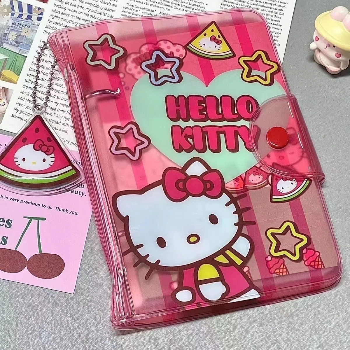 Sanrio Hello Kitty Notebook Kawaii CartoonNotepad Cute Diary School Stationery SuppliesStudent Hand Ledger Gifts