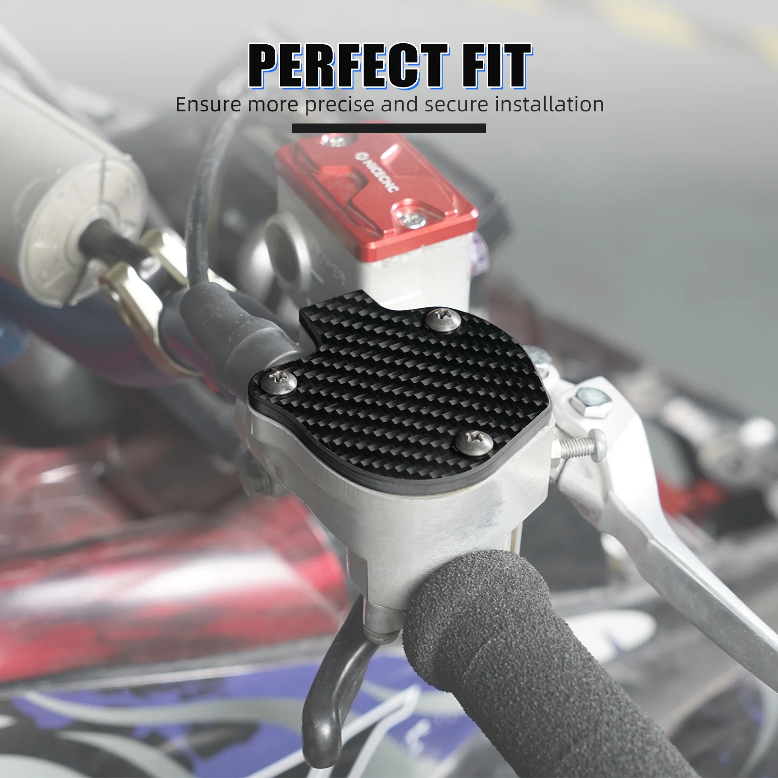 NICECNC Throttle Cover For Yamaha Raptor 700/r/rse 2009-2024 YFZ450R/RSE 2009-2025 YFZ450X 2010-2011 ATV Motorcycle Carbon Fiber