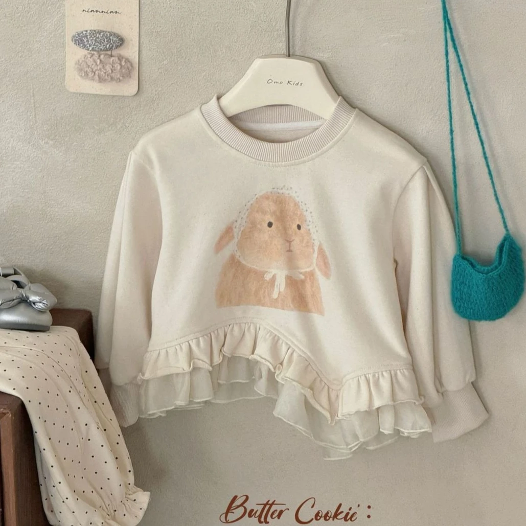 Girls' Hoodie 2026 Spring and Autumn New Children's Clothing Korean Style Girl Baby Foreign Cute Cartoon Skirt Hoodie