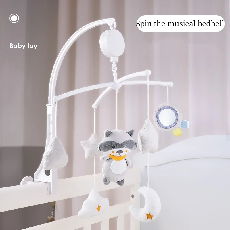 Baby bed bell Rattle children 0-1 years old music rotating bedside bell baby comfort with sleeping cloth toys