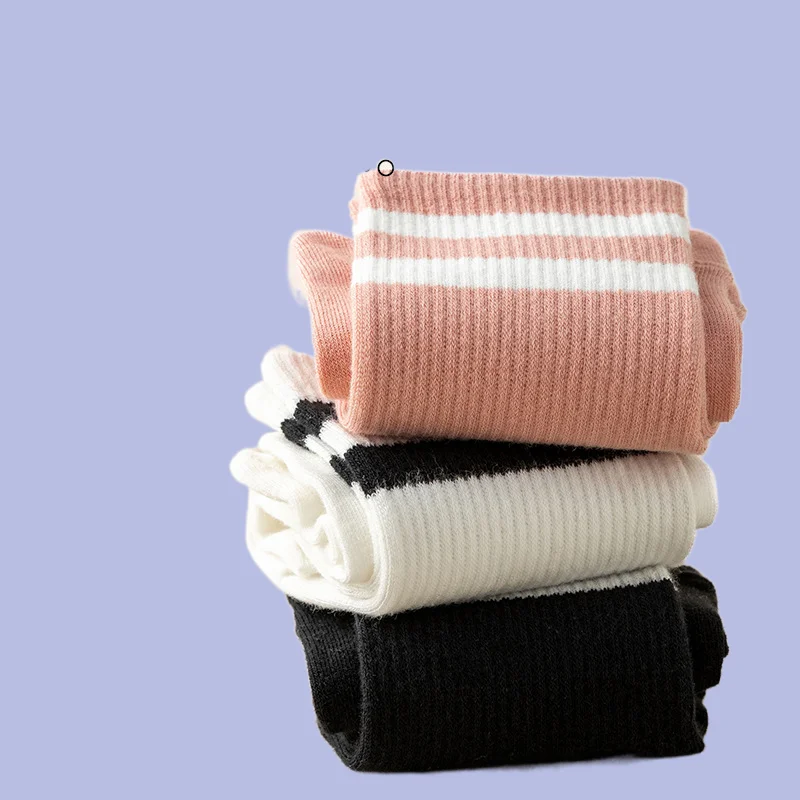 Chaussettes mi-tube respirantes pour femmes, fines, coordonnantes, chaussettes de yoga, automne, hiver, printemps, nouveau, 5/10 paires