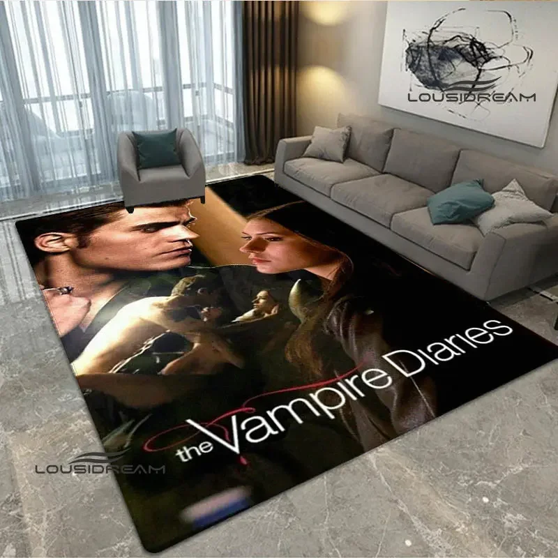 The Vampire Diaries Damon salvatore carpet yoga mat room decor carpets for living room Non -slip carpet area rug birthday gift