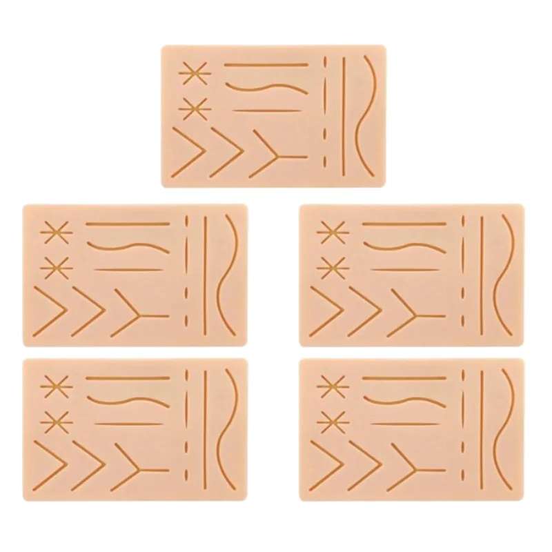 5X New Skin Suture Training Kit Pad Suture Training Kit Suture Pad Trauma Accessories For Practice And Training Use