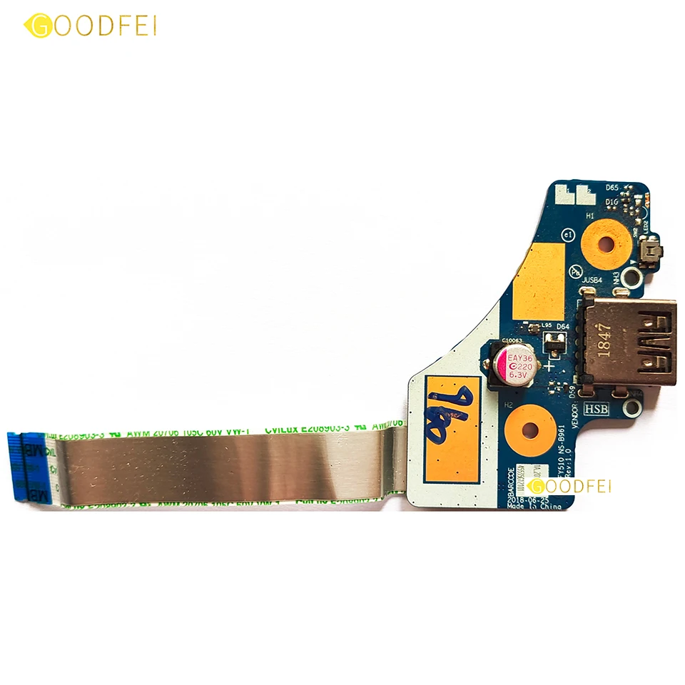 for Lenovo Legion Y7000 2018 Y7000-1060 Y530-15 ICH USB Port Board with Cable 5C50S91760 NS-B961 NBX0001M110 Original