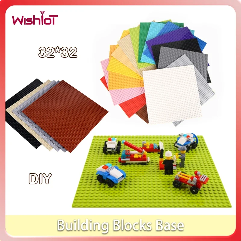 Gebäude Block Klassische Grundplatte Kleine Partikel Einfarbig 32*32 MOC Ziegel Wand Montage DIY kinder Spielzeug