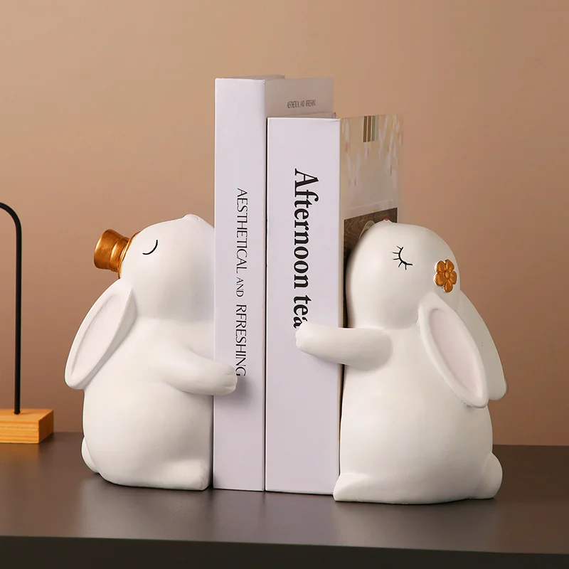 

Modern bookstall, rabbit ornaments, household accessories, living room, wine cabinet, TV cabinet, office, luxury study,