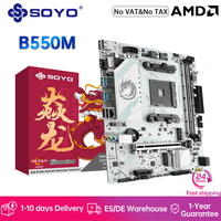 SOYO AMD B550 Gaming Motherboard USB 3.2 PCIe 4.0 NVME Support Dual-channel DDR4 ARGB Mainboard AM4 socket 5600X/5700X CPU