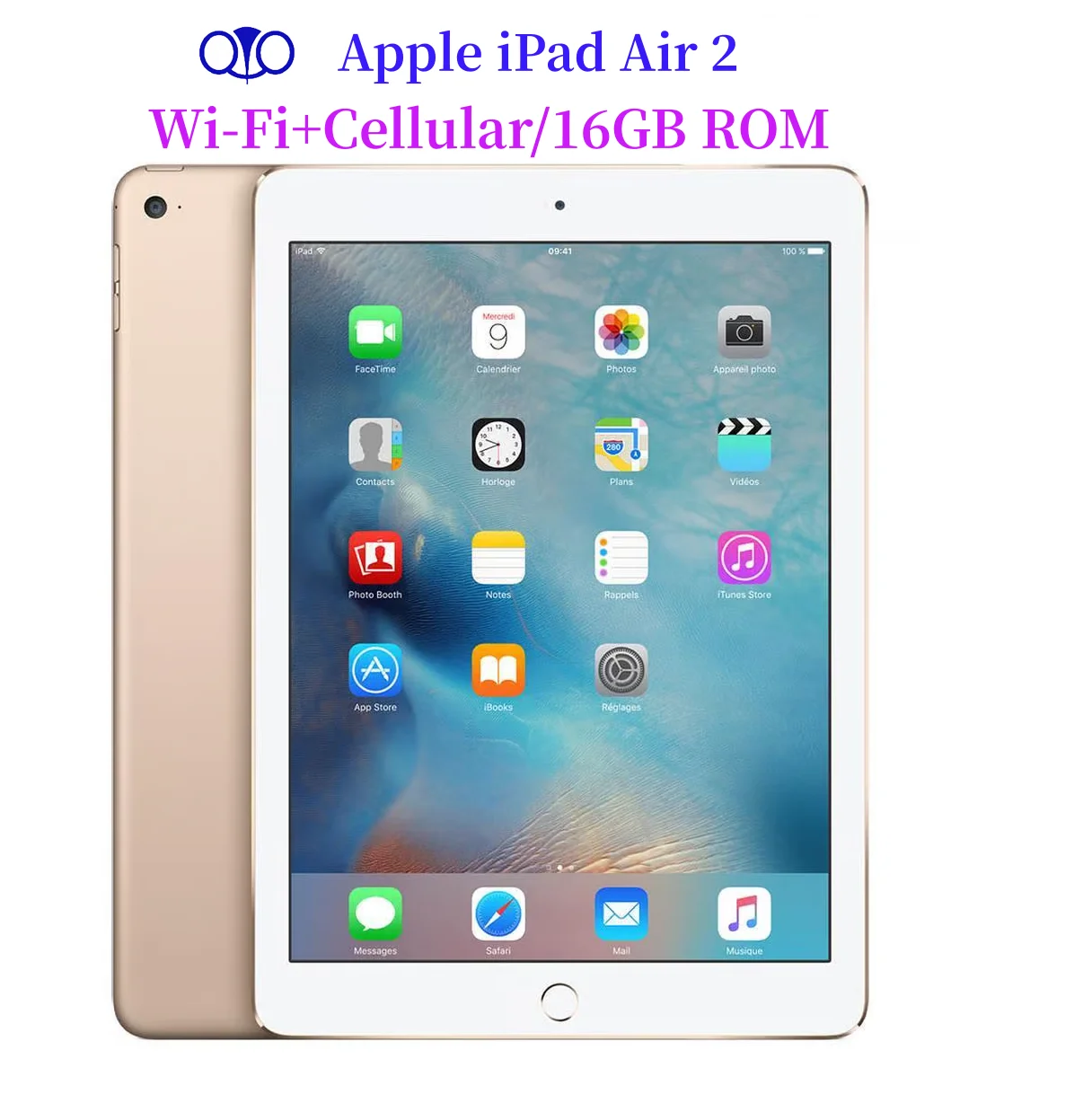 

95% New Original Apple iPad Air 2nd Gen 3G/Cellular+Wifi 16GB ROM 2GB RAM 9.7'' iOS 8.1 IPS LCD Unlocked Apple Tablet