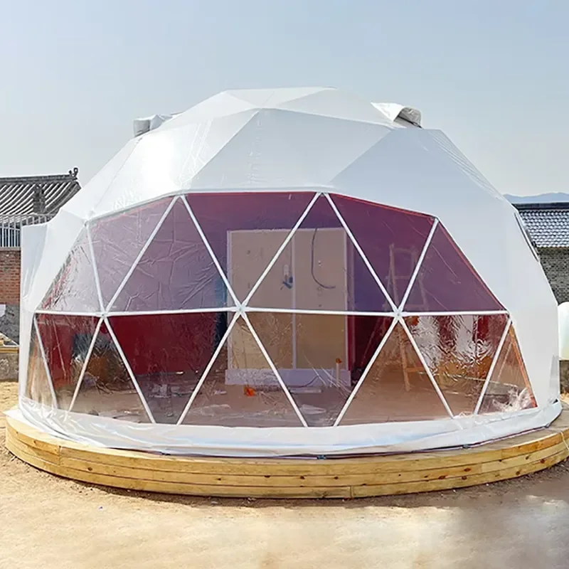 Transparent PVC Dome Bubble Tent Geodesic Clear Dome Glamping Igloo Tent Waterproof Frame Style for Events Camping