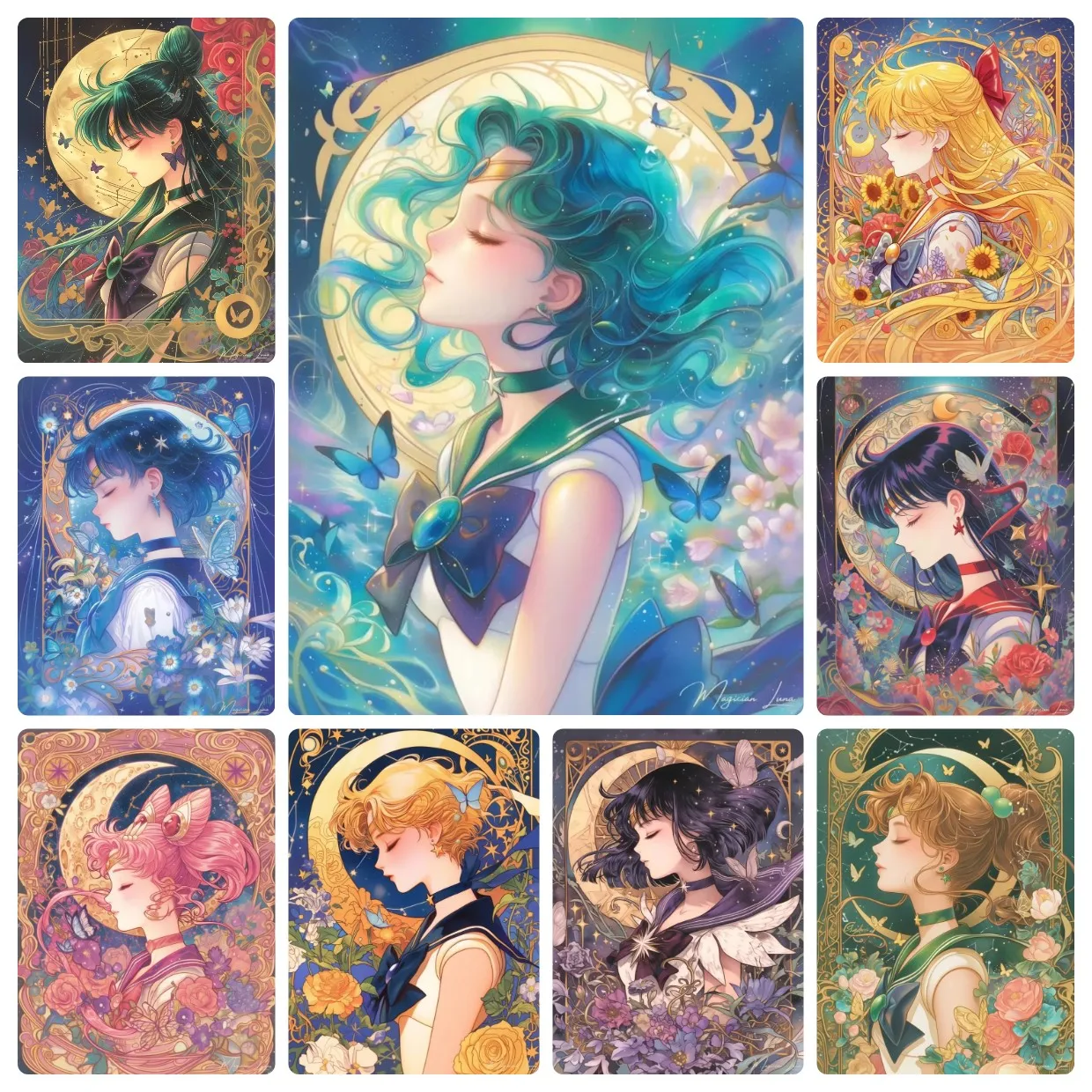 Photo Mosaic Print - Pintura em Diamante de Personagens de