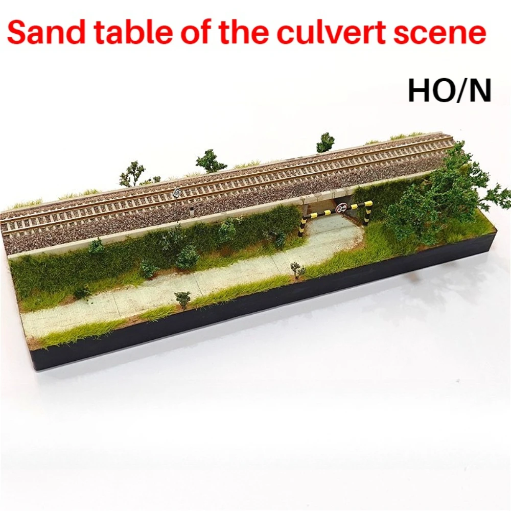 

HO/N масштабная модель железной дорожки, рама для ограничения высоты, однодорожечное украшение для песочного стола, украшение для сцены, поезда