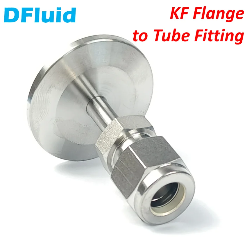 Flange de aço inoxidável para montagem de tubo, Flange Swagelok, LOK, KF16, KF25, KF40, KF50, 1/8, 1/4, 3/8, 1/2 polegadas, 3mm, 6mm, 8mm, 10mm, 316