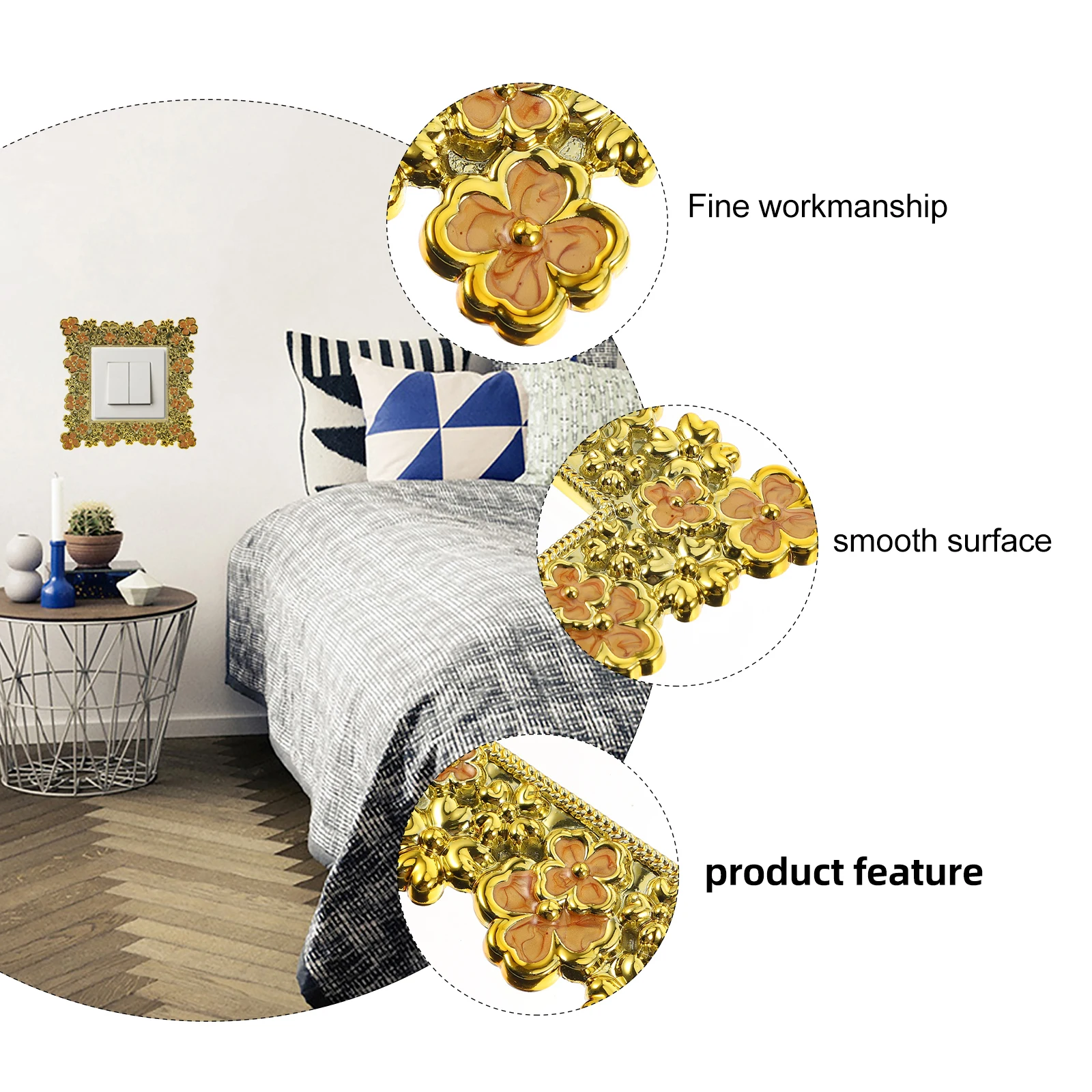 

1Pcs Creative Acrylic Switch Decal Cost-Effective Wall Sticker for Home Decor and Protection Cover Decal Wall Sticker