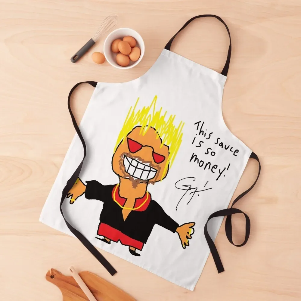 

Guy American fieri restaurateur anime Apron cleanings with pockets Women's Kitchen Apron