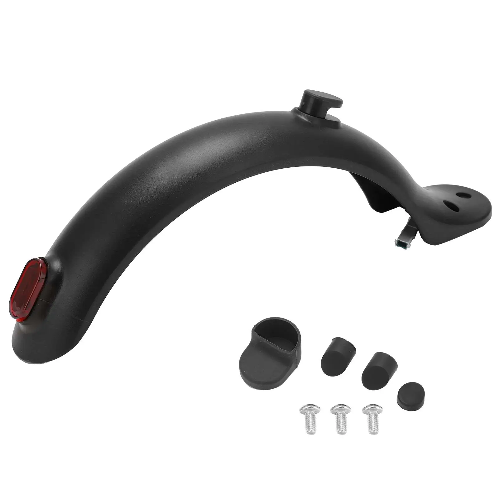 Electric Scooter Rear Fender Mugguard with Hook and Taillight for xiaomi Mijia for M3 65 AccessoriesBlack