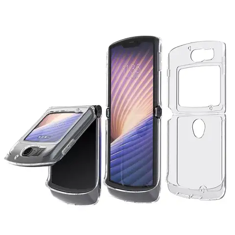 Cbus Wireless Clear Hard Case Cover for Motorola RAZR 5G (2020) Razr 40 2022