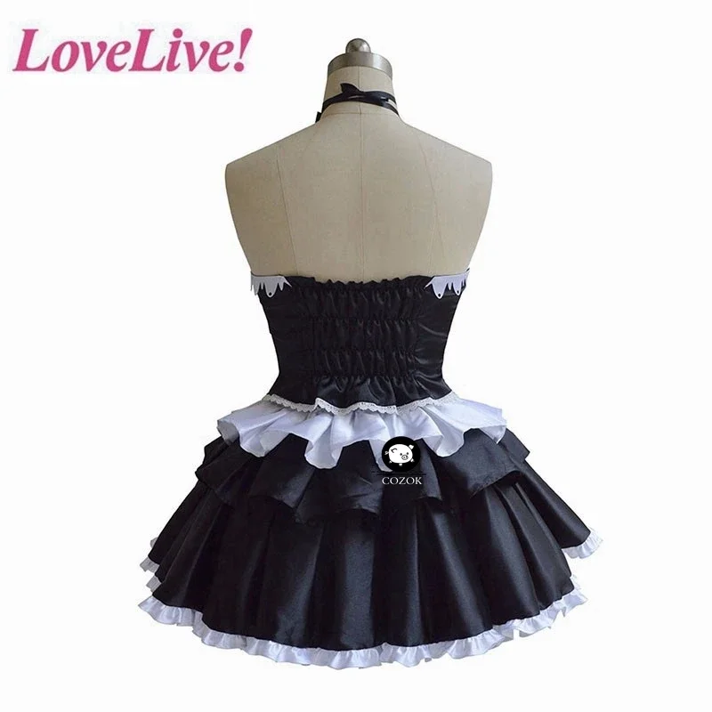 Tamaño personalizado, amor en vivo ¡Sunshine! Aqours-Disfraz de Yoshiko de Tsushima, traje negro de diablo pequeño, vestido negro de Lolita