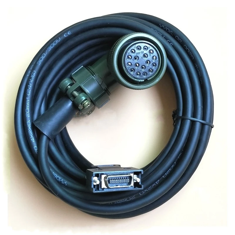 Servo Encoder Cable SGMG-05A2 SGDB 17 Core 4 Pin Aviation Plug Servo Motor Power Line 1.5 Square High-power SGMG-05A2AB