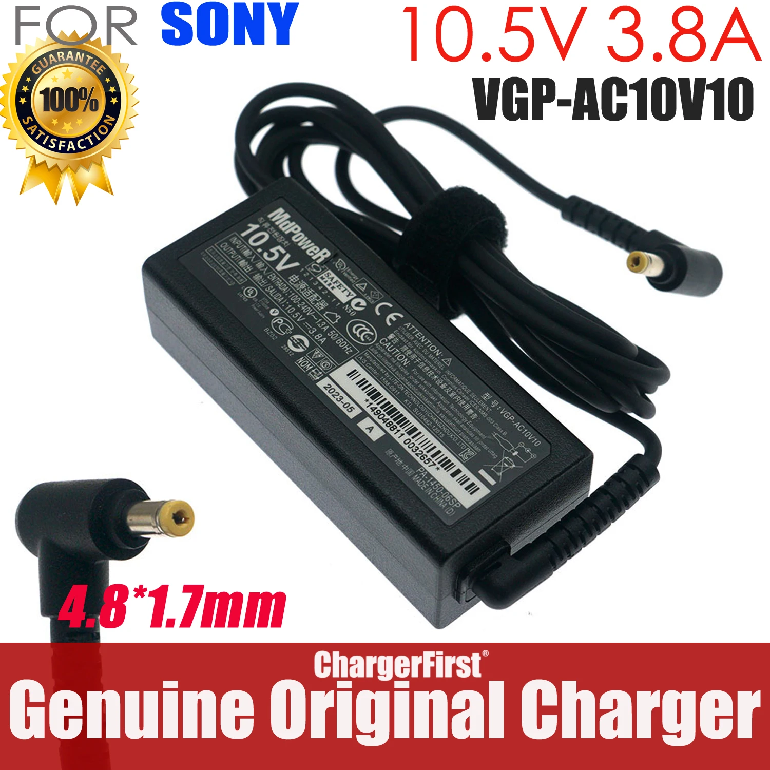 10.5V 3.8A 45W AC Power Adapter for Sony Vaio S13 Pro Duo 10 Duo 11 Duo 13 VGP-AC10V10 VGPAC10V10 Ultrabook Charger