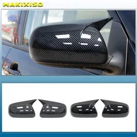 Cubiertas de Espejo Retrovisor para Toyota Corolla 2007-2013, Vios, Yaris Sedán P90 2008-2013, ABS, Fibra de Carbono, Negro Brillante