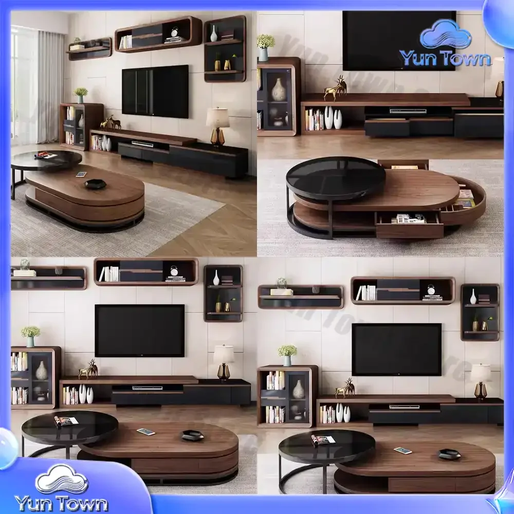 Universal Storage Tv Stands Modern Retro Coffee Tv Table Shelf Wood Minimalist Office Designer Muebles Chinese Style