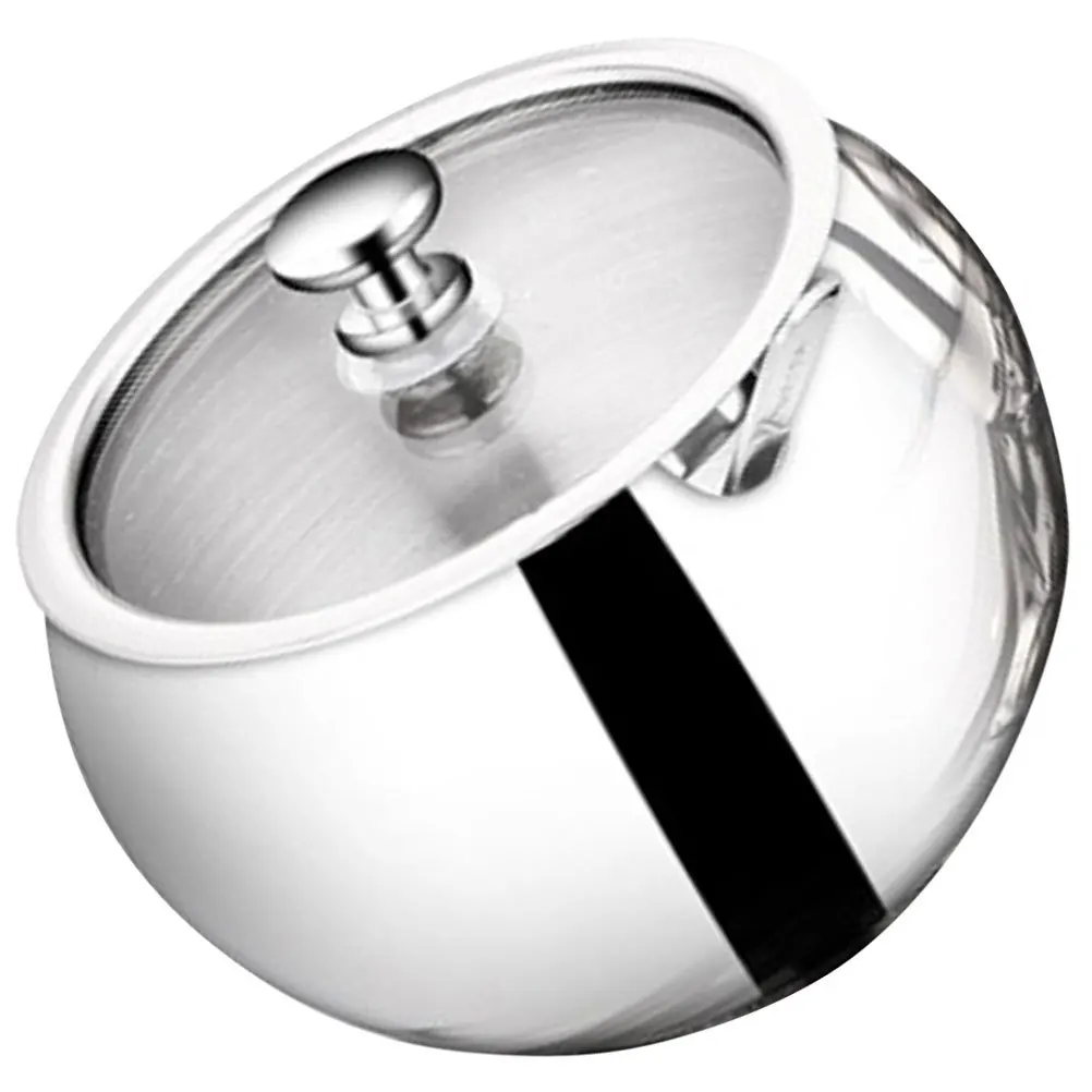 

Stainless Steel Spice Jar Condiment Containers Seasoning Jar with Lid for Sugar Salt Pepper Multipurpose Kitchen Storage Easy