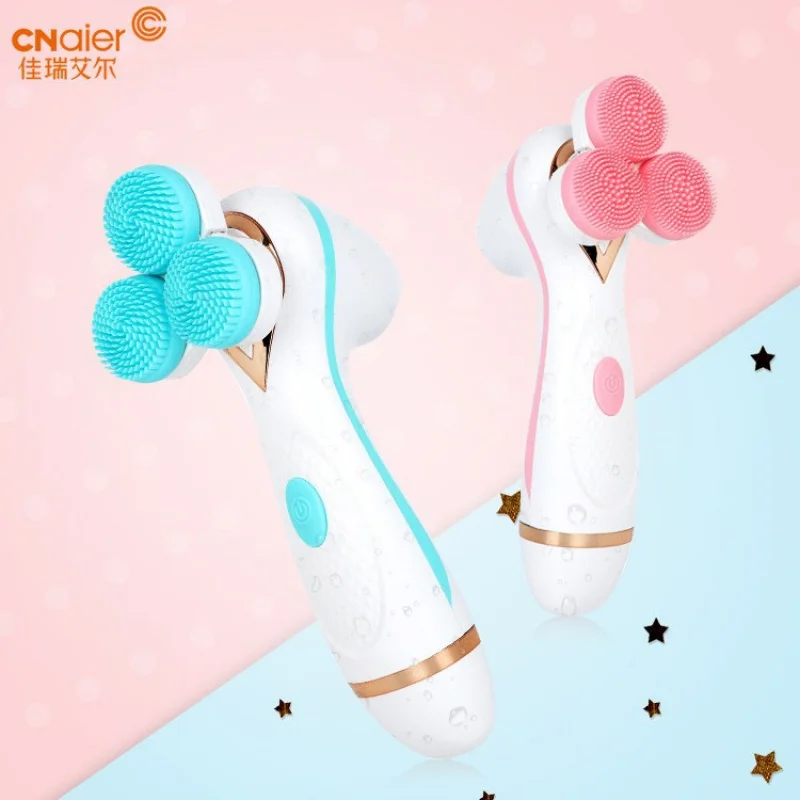 جديد سيليكون جهاز تنظيف الوجه منظف المسام غسالة كهربائية قابلة للشحن تدليك المنزل غسل الوجه مقاوم للماء خاص #4