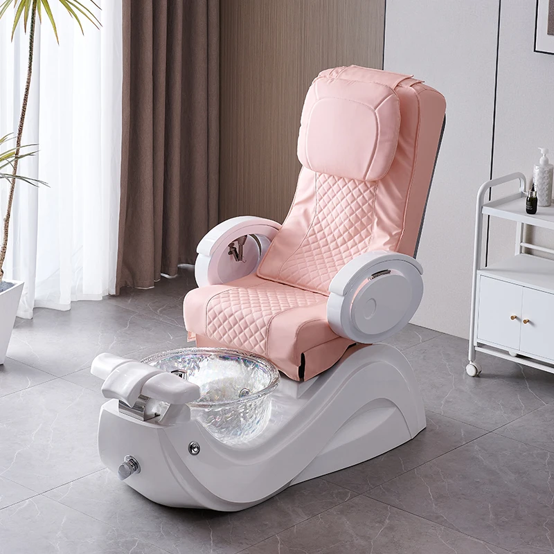 Electric Foot Massage Couch Bath Spa with Basin Foot-Washing Pedicure Chair Beauty Manicure Repair