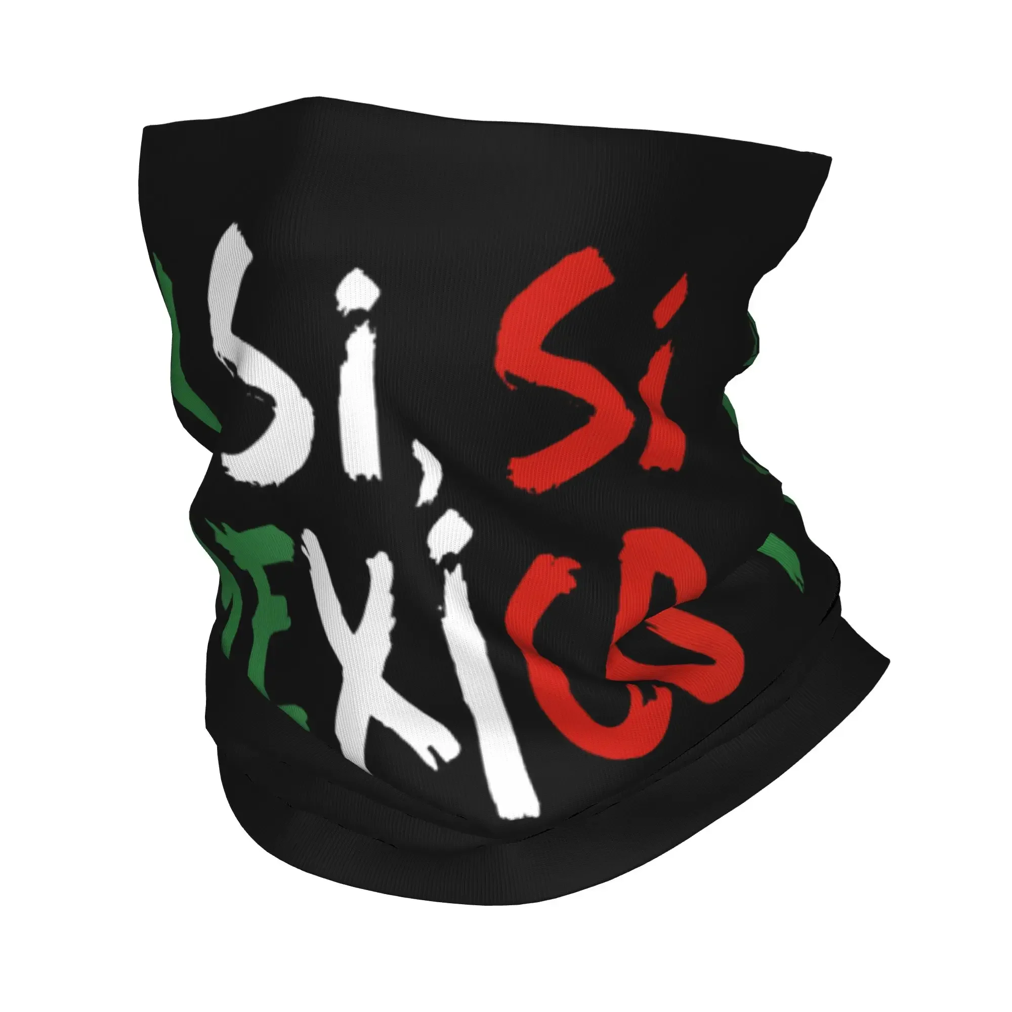 Nouveau cache-cou bandana Y Si Si avec citation espagnole optimiste, imprimé drapeau mexicain, cagoule, écharpe magique, couvre-chef pour la pratique équestre, unisexe adulte