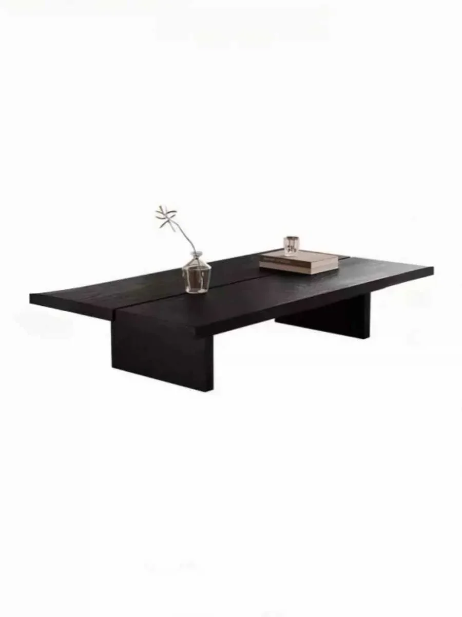 Living room household small apartment modern simple tea table minimalist black coffee table