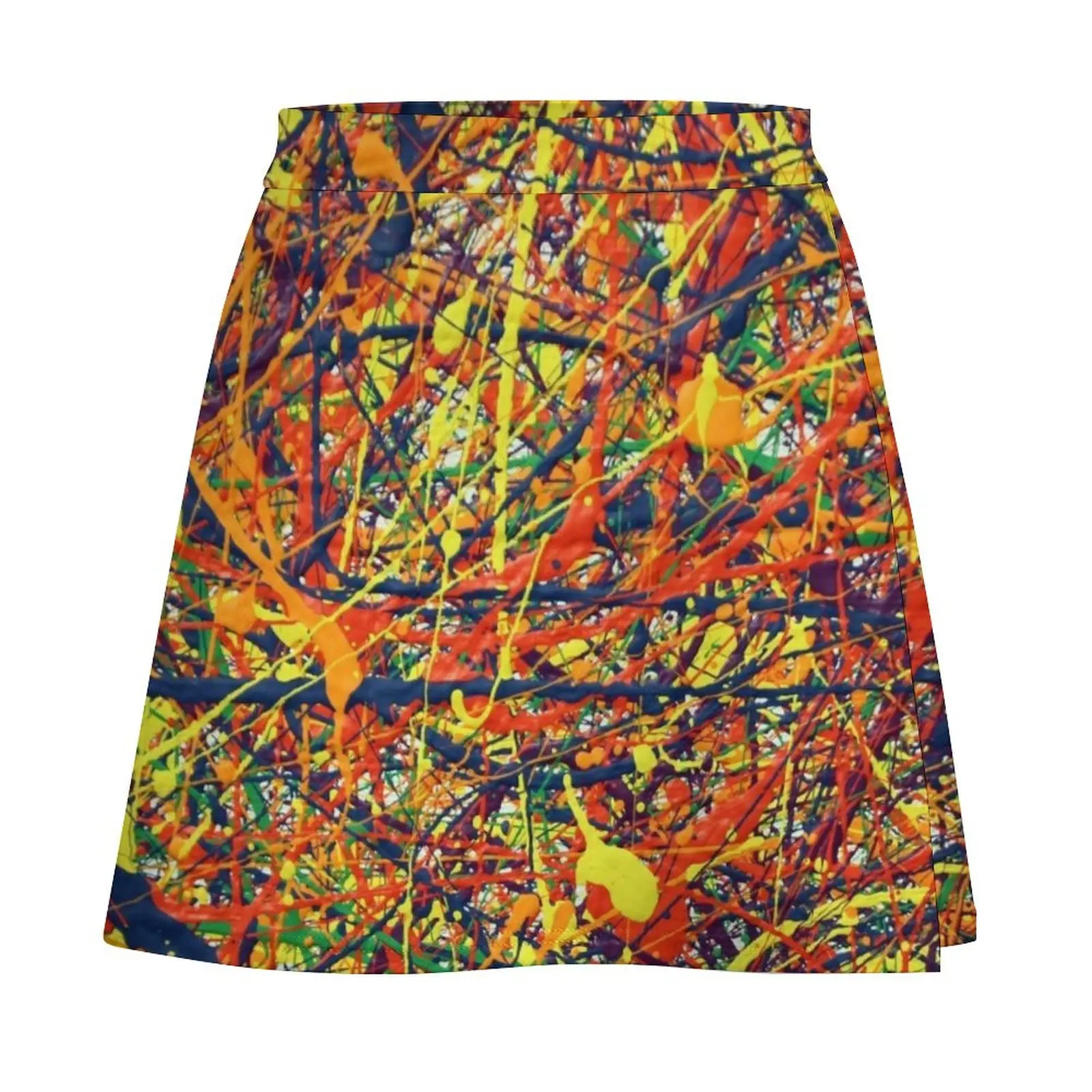 Abstract Jackson Pollock Painting Original Art Mini Skirt Short women′s skirts night club outfits Womens dresses