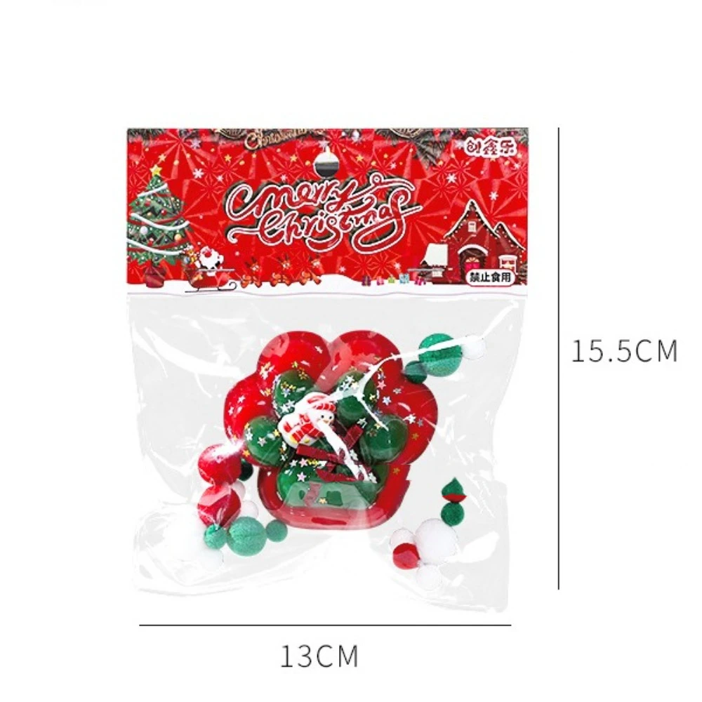 Squishy 크리스마스 트리 장난감 미니 트리 피젯 장난감, 귀여운 봉제 고양이 발 큐브, 스트레스 해소 짜기 장난감, 어린이 장난감, 파티 도구
