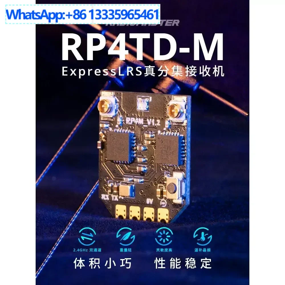 

RadioMaster RP4TD-M 2.4G Diversity Receiver Dual Antenna FPV Fixed Wing