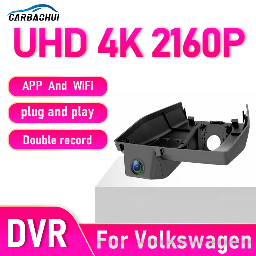 New! Dash Cam 4K for Volkswagen ID.3 ID3 2026-2020,Dashcam for Cupra Born, Car Accessories, Original Design Ultra HD DVR