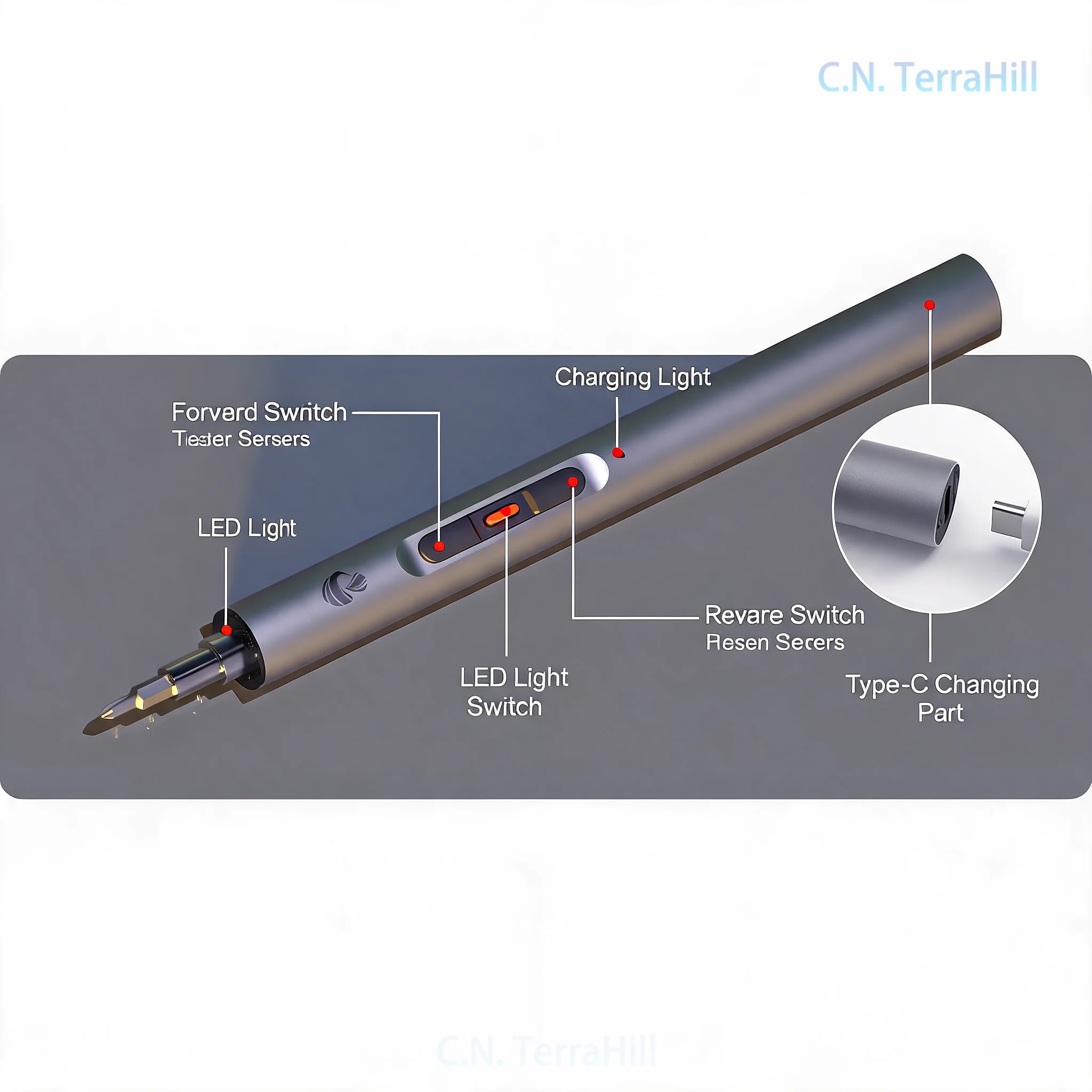 Mini Electric Screwdriver Set CS03, Cordless Precision Repair Tool Kit for DIY Electronics, Household Maintenance