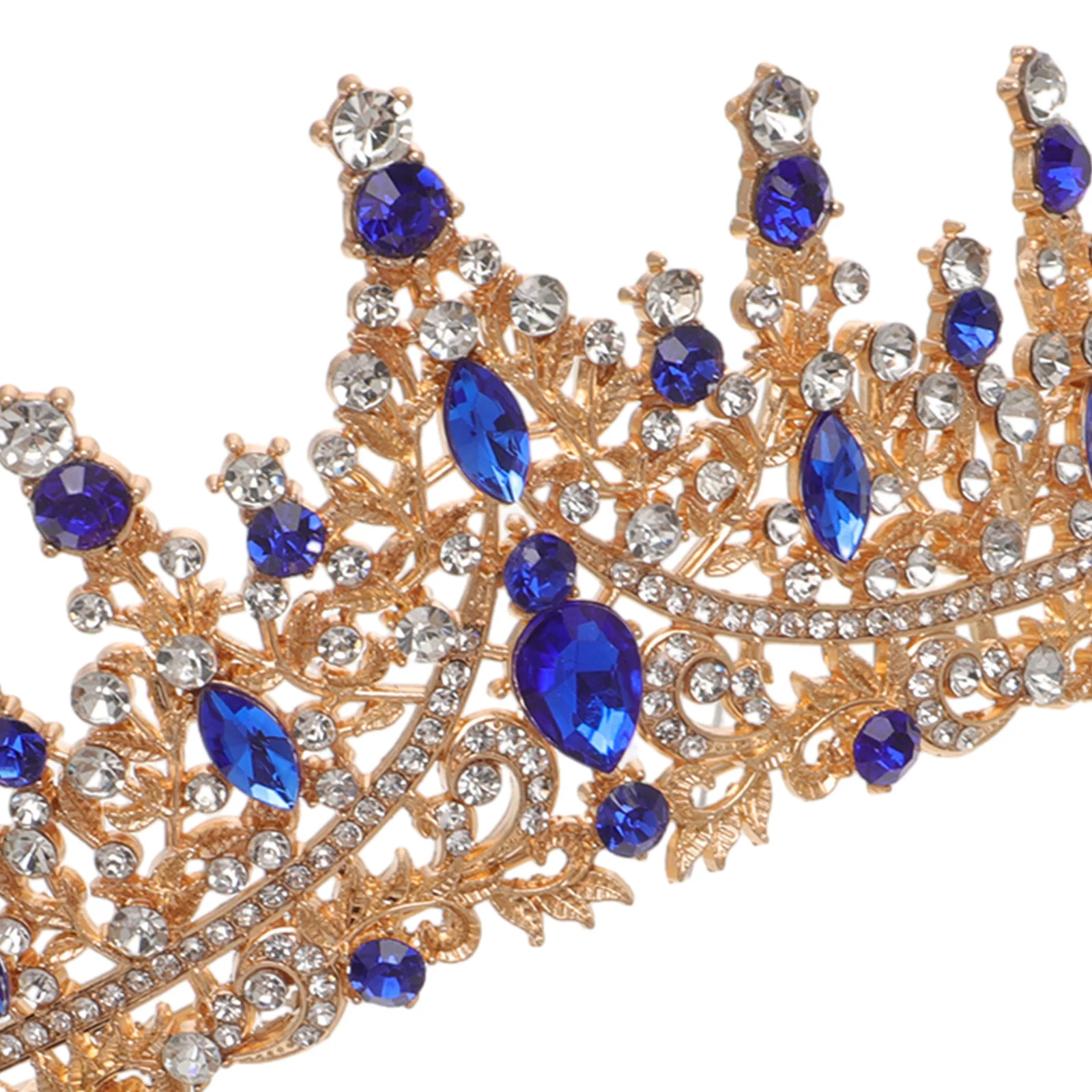 

Rhinestone Tiara Bridal Crown Wedding Prom Banquets Headpiece Lightweight Compact Safe Durable Good Materials Long Time Use