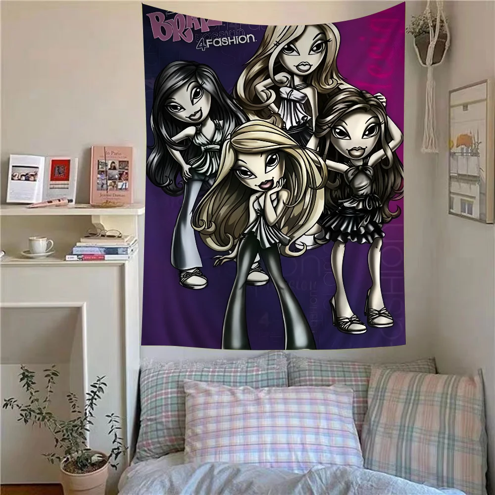 B-Bratz Movie TV Show Anime DIY Wall Tapestry Art Science Fiction Room Home Decor Wall Art Decor