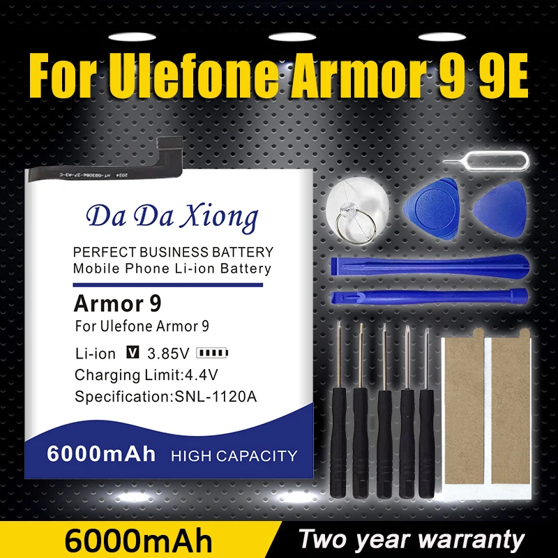 

Высокое качество Armor9 6000 мАч аккумулятор для Ulefone Armor 9 Armor 9E Armor9E мобильный телефон смартфон батареи быстрая доставка