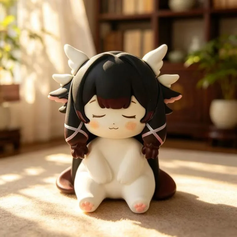 Genshin Impact Columbina DIY Dolls Cosplay Anime Damselette Kitten Costumes Ornament Kawaii Cartoon Gifts Home Decor image 6