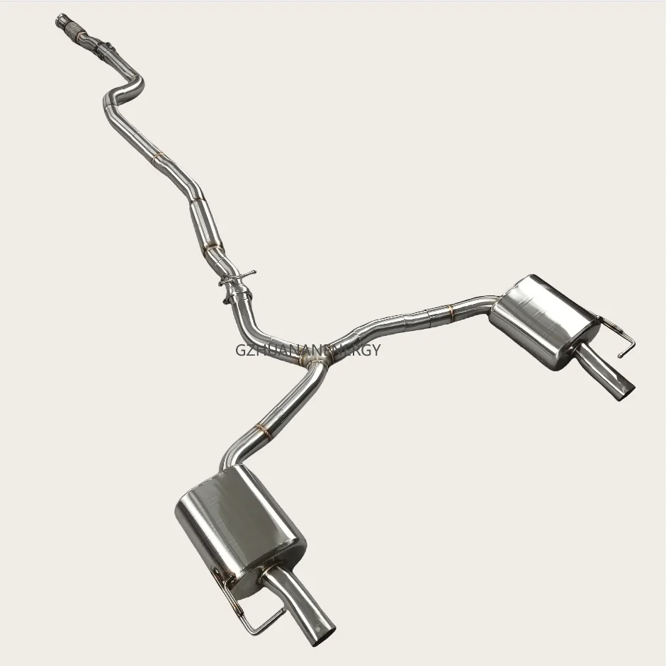 Custom Supported Stainless Steel System for  C260 W205 1.5T Cat-back Exhaust Muffler Pipes