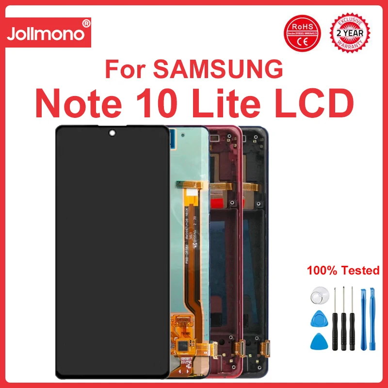 

6.7'' Super AMOLED Note 10 Lite Lcd, For Samsung Galaxy Note 10 Lite N770 N770F Lcd Display Touch Screen Digitizer Parts