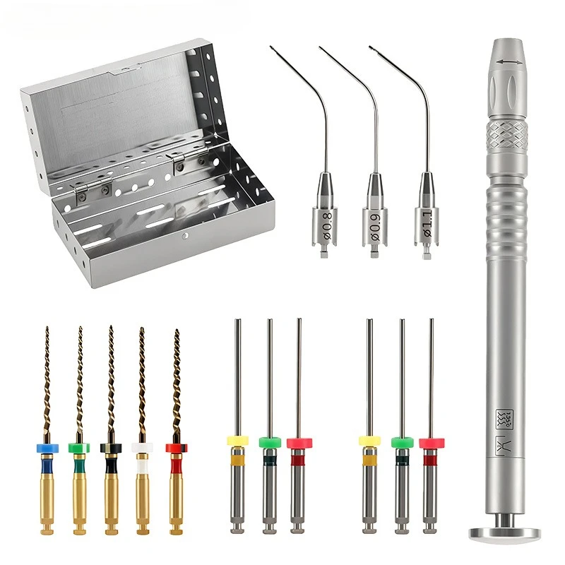 1Set Dental Broken Root Canal File Extractor Endodontic Endo Files Removal System Kit  Endo Broken File Removal Instrument Set