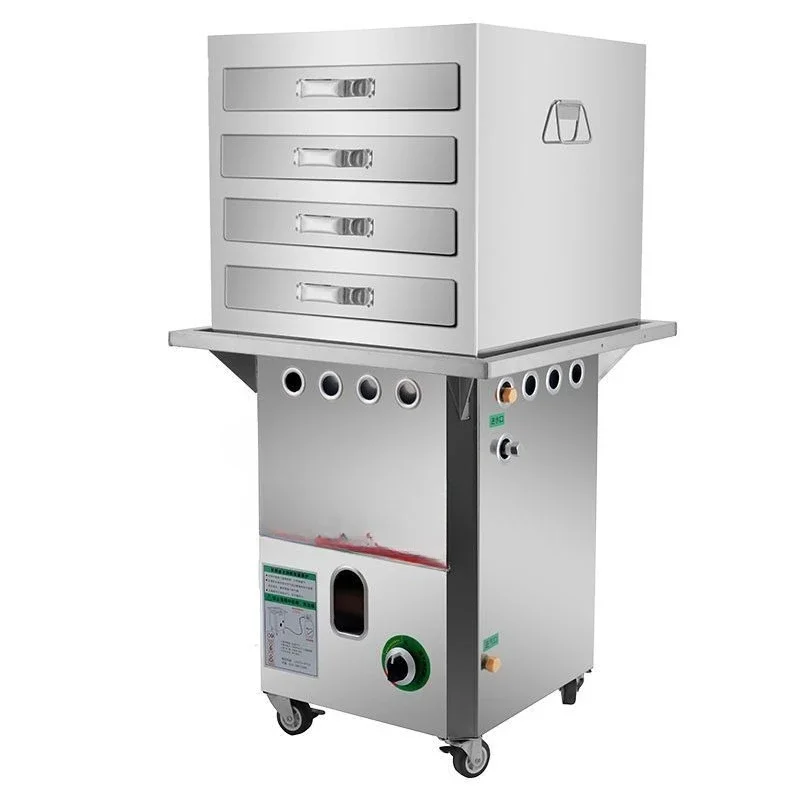 Rice noodle machine, stall breakfast commercial, automatic all-in-one machine rice noodle steaming plate full set