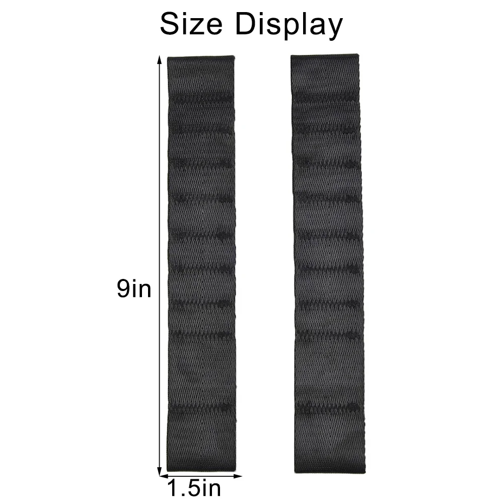 2x Car Interior Door Limiting Check Straps Adjustable Limit Door Belt Black Nylon For Jeep Wrangler TJ JK Adjustable Door Strap