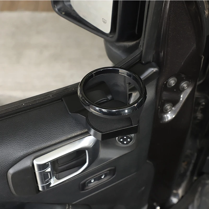 Cup Holder For Jeep Wrangler JL Gladiator JT 2018-2024 Door Cup Holder Water Bottle Mount Accessories ,Left+Right 2PCS