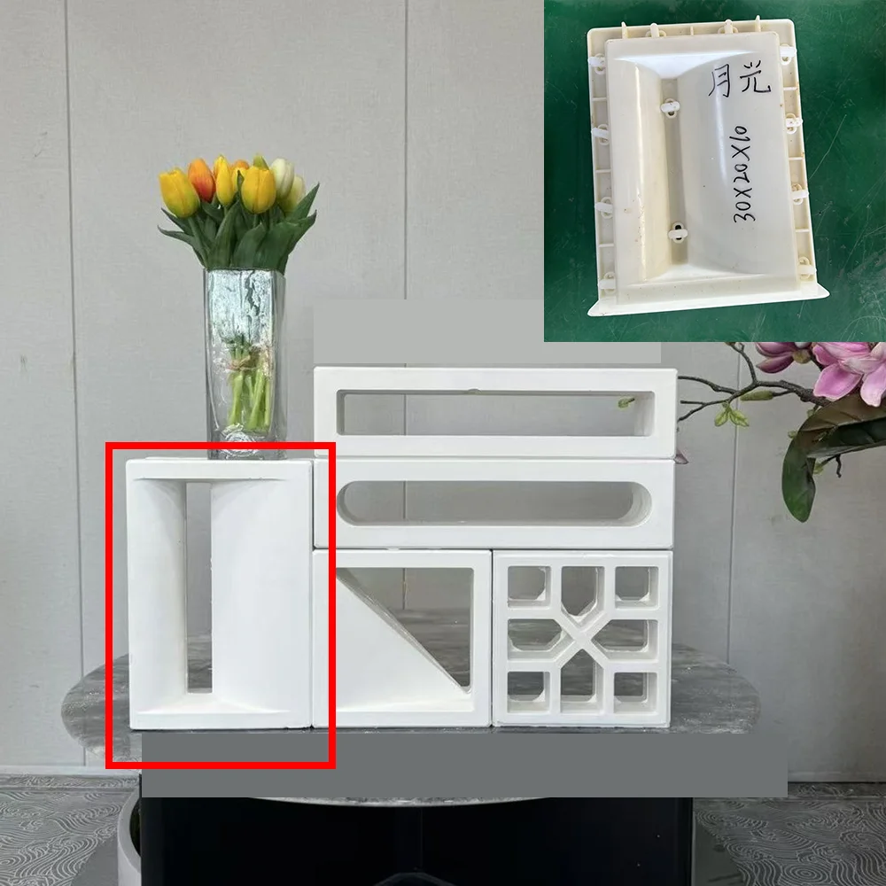 

2025 Новая форма Breeze Block Design, оптовая продажа с фабрики, пластиковая форма для строительства виллы, размер 30*20*10 см