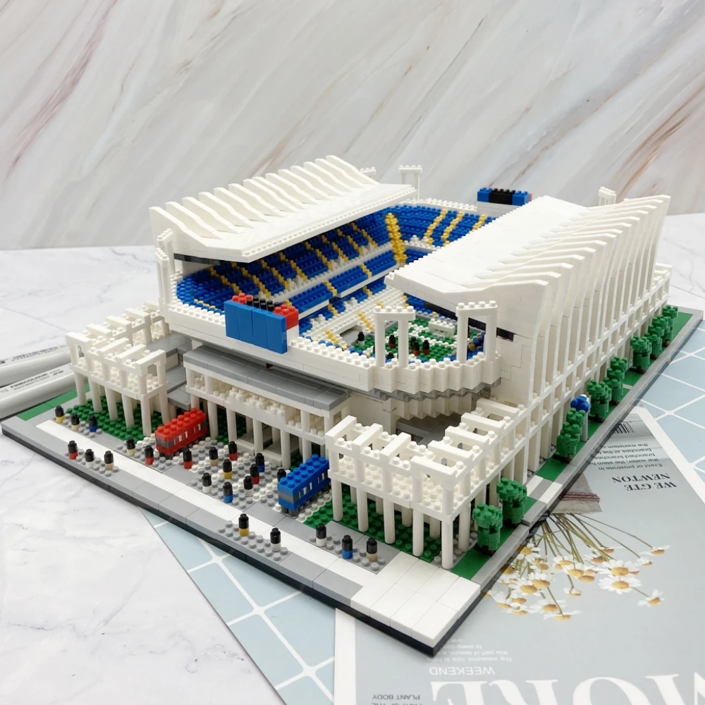 Malag Football Stadium DIY Building Blocks Set Ultra-Detailed 3D Model Sports Enthusiast’s Collectible Building Kit Ideal Gift