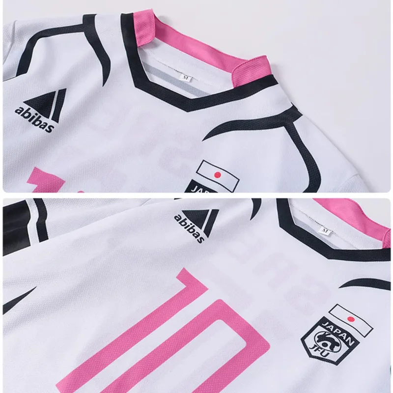 Sae Itoshi تأثيري أنيمي زي الأزرق قفل دور اللعب الأولاد تي شيرت مجموعة تي شيرتات قصيرة للأطفال كرة القدم ملابس رياضية رجل هالوين ملابس للحفلات